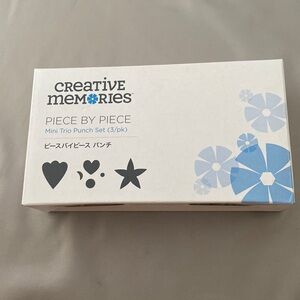 Creative Memories, Piece By Piece  Mini Trio Punch Set, This is A ( 3/pm ).  NEW